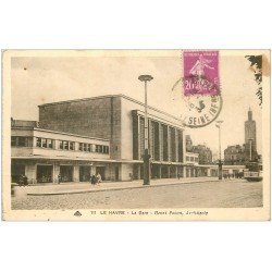 carte postale ancienne 76 LE HAVRE. La Gare Henri Pacon 1934