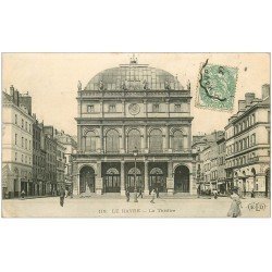 carte postale ancienne 76 LE HAVRE. Le Théâtre
