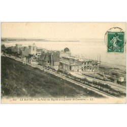 carte postale ancienne 76 LE HAVRE. Palais Régates Quartier Commerce 1908