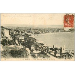 carte postale ancienne 76 LE HAVRE. Panorama pris de la Hève 1918