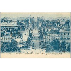 carte postale ancienne 76 LE HAVRE. Panorama Rue de Paris