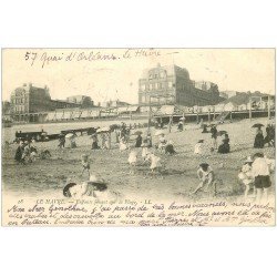 carte postale ancienne 76 LE HAVRE. Plage 1903 Enfants jouant