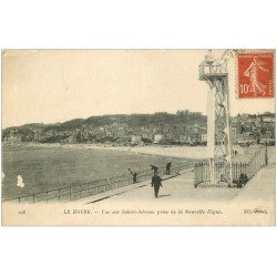 carte postale ancienne 76 LE HAVRE. Sainte-Adresse Nouvelle Digue 1919