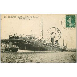 carte postale ancienne 76 LE HAVRE. Transatlantique La Provence 1914