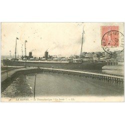 carte postale ancienne 76 LE HAVRE. Transatlantique La Savoie 1906