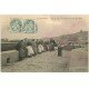 carte postale ancienne 76 LE TREPORT. Sur la Jetée en attendant l'arrivée des Canots 1906