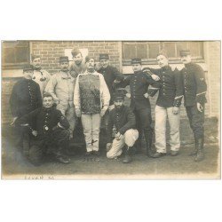 carte postale ancienne 76 ROUEN. Carte Photo de Militaires 39° Infanterie