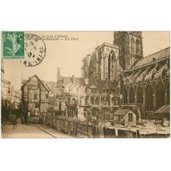carte postale ancienne 76 ROUEN. Cathédrale Cour d'Albane