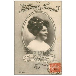 carte postale ancienne 76 ROUEN. Charu Reine des Halles 1911