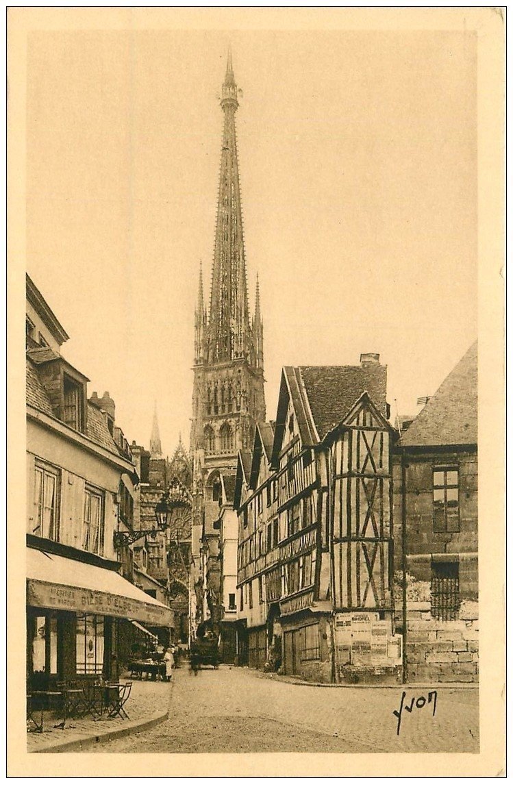 carte postale ancienne 76 ROUEN. Flèche Cathédrale
