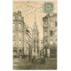 carte postale ancienne 76 ROUEN. Fontaine Croix de Pierre 1903 Boulangerie et Café
