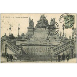 carte postale ancienne 76 ROUEN. Fontaine Sainte-Marie 1924