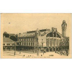 carte postale ancienne 76 ROUEN. La Gare Rue Verte 1938