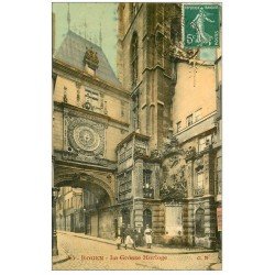 carte postale ancienne 76 ROUEN. La Grande Horloge 1908