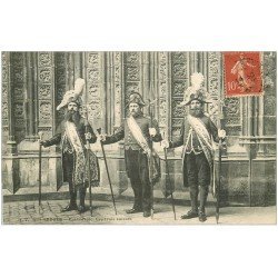 carte postale ancienne 76 ROUEN. Les Trois Suisses Cathédrale 1907