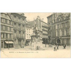 carte postale ancienne 76 ROUEN. Monument Jeanne d'Arc