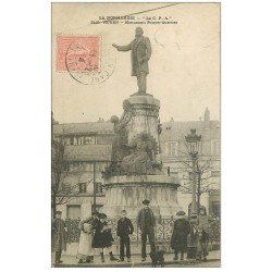 carte postale ancienne 76 ROUEN. Monument Pouyer-Quértier 1904