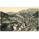 carte postale ancienne 06 ESCARENE. Le Village et Viaduc. Bords dentelés