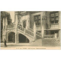 carte postale ancienne 76 ROUEN. Palais Justice Escalier