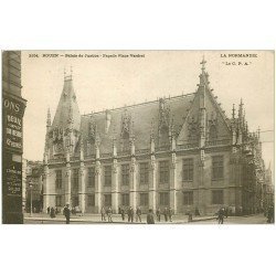 carte postale ancienne 76 ROUEN. Palais Justice Place Verdrel