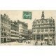 carte postale ancienne 76 ROUEN. Place Cathédrale 1910