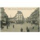 carte postale ancienne 76 ROUEN. Place Saint-Sever et Rue Lafayette 1916