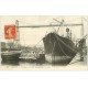 carte postale ancienne 76 ROUEN. Pont Transbordeur et Quais 1916
