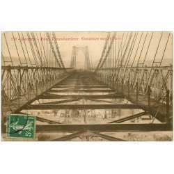 carte postale ancienne 76 ROUEN. Pont Transbordeur Ossature 1908