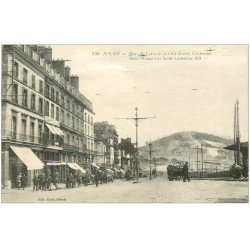 carte postale ancienne 76 ROUEN. Quai de Paris