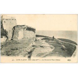 carte postale ancienne 06 EZE. Terrasse du Vieux Château