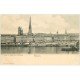carte postale ancienne 76 ROUEN. Quai Paris et Cathédrale