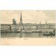 carte postale ancienne 76 ROUEN. Quai Paris et Cathédrale