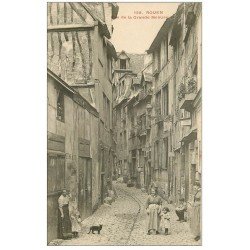 carte postale ancienne 76 ROUEN. Rue de la Grande Mesure vers 1900