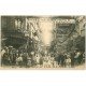 carte postale ancienne 76 ROUEN. Rue Massacre pour Fêtes Normandes. Affiches Byrrh