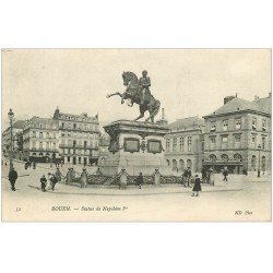 carte postale ancienne 76 ROUEN. Statue Napoléon