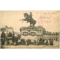 carte postale ancienne 76 ROUEN. Statue Napoléon 1915