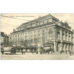 carte postale ancienne 76 ROUEN. Théâtre des Arts Cours Boiseldieu
