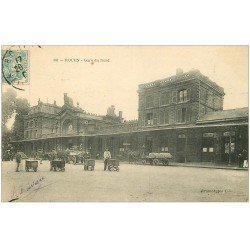 carte postale ancienne 76 ROUEN. Vendeurs ambulant Gare du Nord vers 1904