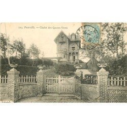 carte postale ancienne 76 POURVILLE. Chalet des Quatre-Vents 1905