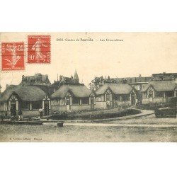 carte postale ancienne 76 POURVILLE. Casino les Chaumières. Fine plissure