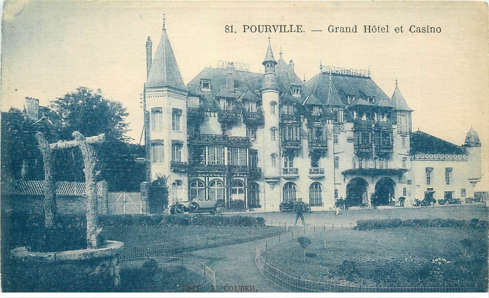 carte postale ancienne 76 POURVILLE. Grand Hôtel et Casino