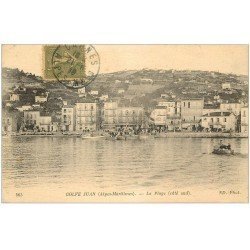 carte postale ancienne 06 GOLFE JUAN. La Plage 1919