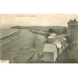 carte postale ancienne 76 QUIBERVILLE. La Plage. Timbre absent