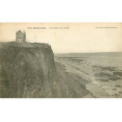 carte postale ancienne 76 QUIBERVILLE. Falaises et Grève