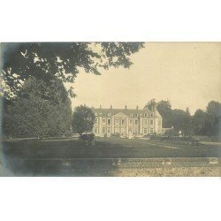 carte postale ancienne 76 ROCQUEFORT. Vache dans le Parc du Château. Carte Photo