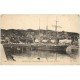 carte postale ancienne 06 GOLFE JUAN. Un coin du Port 1917. Voilier