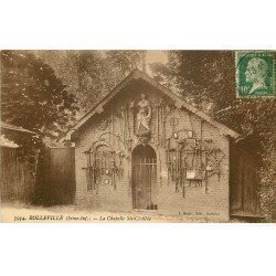 carte postale ancienne 76 ROLLEVILLE. Chapelle Sainte-Clotilde 1924