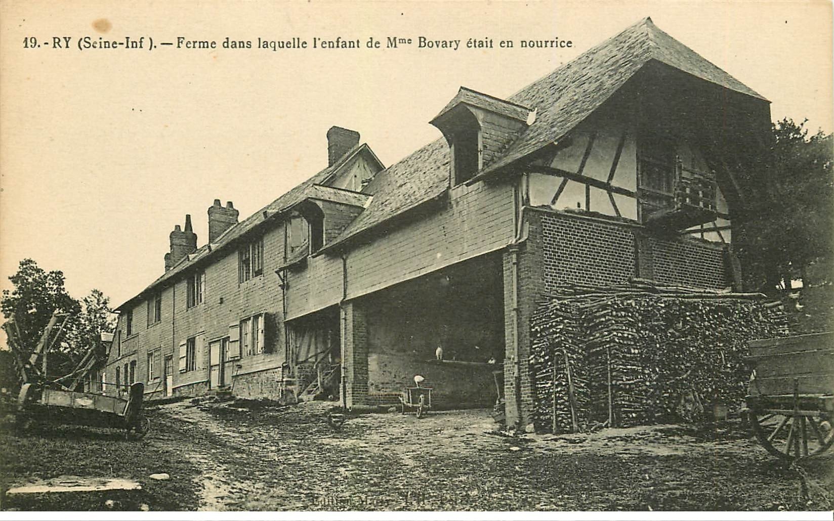 carte postale ancienne 76 RY. Ferme nourrice de Bovary