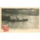carte postale ancienne 76 DIEPPE. Phare et départ d'un Chalutier