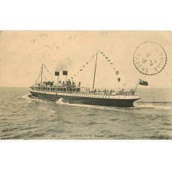 carte postale ancienne 76 DIEPPE. Le Steamer Dieppe 1915